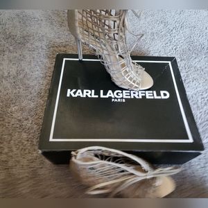 Karl Lagerfeld Lydia Champagne Size 8.5B